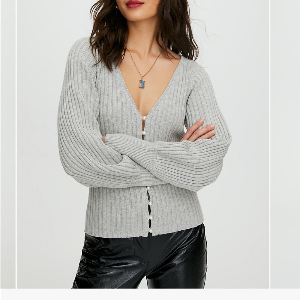 Aritzia Wilfred Pearl Cardigan - Picture 7 of 7
